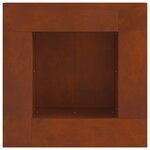 vidaXL Braise Marron 60 x 60 x 30 cm Acier patiné