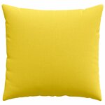 vidaXL Coussins de canapé 2 Pièces Jaune clair 50 x 50 cm tissu