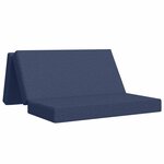 vidaXL Canapé-lit pliable 140 x 67 x 45 cm Bleu