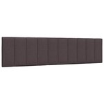 vidaXL Coussin de tête de lit marron foncé 200 cm tissu