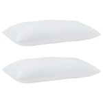 vidaXL Couette avec oreillers avec oreiller 3 Pièces Blanc Microfibre