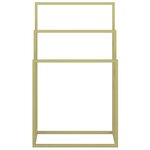 vidaXL Porte-serviettes sur pied Doré 48x24x79 cm Fer