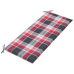 vidaXL Banc de jardin avec coussin 120 cm Bambou