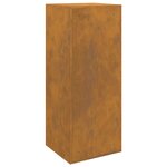 vidaXL Boîte de dépôt de colis Rouillé 41 x 38 x 103 cm Acier patiné