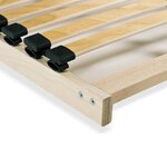 vidaXL Sommier à lattes avec 28 lattes 7 zones 100 x 200 cm