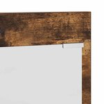 vidaXL Porte-manteau mural avec étagère Chêne fumé 70 x 10 x 90 cm