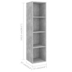 Vidaxl ensemble de meuble tv 3 pièces gris béton aggloméré