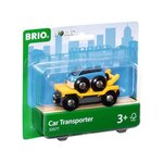 Brio World Wagon Transport de Voiture avec Rampe - Accessoire pour circuit de train en bois - Ravensburger - Mixte des 3 ans - 33577