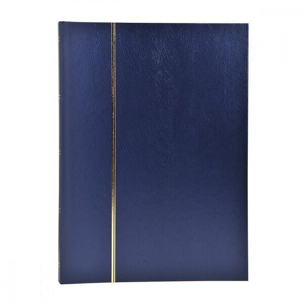 Album pour timbres 16 pages fond noir couverture bleue