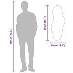 vidaXL Miroir mural Doré 90x40 cm