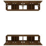 vidaXL Meubles TV 4 Pièces chêne marron 80x30x30 cm bois ingénierie