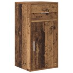 vidaXL Bureau d'angle en vieux bois 102x88x75 cm en bois d'ingénierie