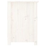 vidaXL Meuble TV Blanc 103x36 5x52 cm Bois de pin massif