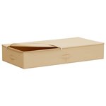 vidaXL Boîte de rangement 24 Pièces Crème 90 x 48 x 15 cm Tissu intissé