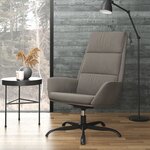 vidaXL Chaise de relaxation Gris clair Velours