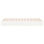 vidaXL Cadre de lit blanc bois massif 100x200 cm