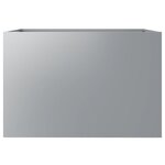 vidaXL Jardinière argenté 62x40x39 cm acier galvanisé