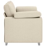 vidaXL Canapé love seat en lin de 120 cm