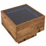 vidaXL Table basse Bois ancien 40 x 40 x 30 cm Bois d'ingénierie