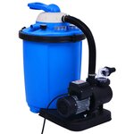 vidaXL Pompe de filtration à sable avec minuterie 550 W 50 L