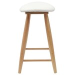 vidaXL Chaises de salle à manger 2 Pièces Naturel 46 x 37 x 63 cm