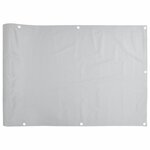 vidaXL Écran d'intimité de balcon gris 300x75 cm PVC