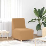 vidaXL Unité de Sofa Modulaire Sans Accoudoirs 2 Pièces Beige