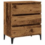 vidaXL Buffet vieux bois 60x35x70 cm bois d'ingénierie