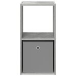 vidaXL Table de chevet Gris béton 35 x 32 x 68 5 cm Bois d'ingénierie