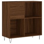 vidaXL Armoire à disques chêne marron 84 5x38x89 cm bois d'ingénierie
