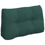 vidaXL Coussin de Dos Vert foncé 80 x 24 x 50 cm tissu