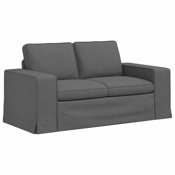vidaXL Canapé Gris foncé 162 x 80 x 82 cm tissu