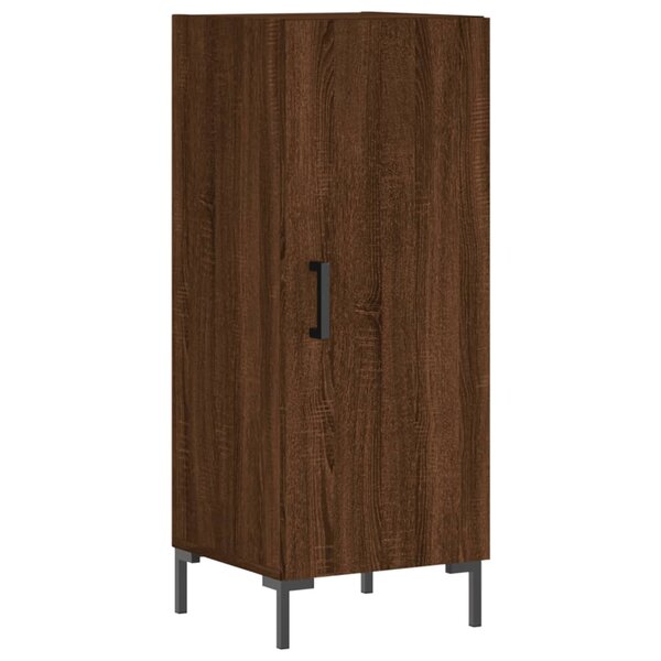 vidaXL Buffet Chêne marron 34 5x34x90 cm Bois d'ingénierie