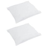 vidaXL Couette avec oreiller 3 Pièces Blanc Bas