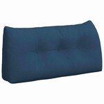 vidaXL Coussin de Dos Bleu 100 x 24 x 50 cm tissu