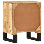 vidaXL Table de chevet 40x30x50 cm Bois de manguier massif