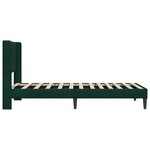 vidaXL Cadre de lit avec tête de lit Vert foncé 90 x 190 cm Velours