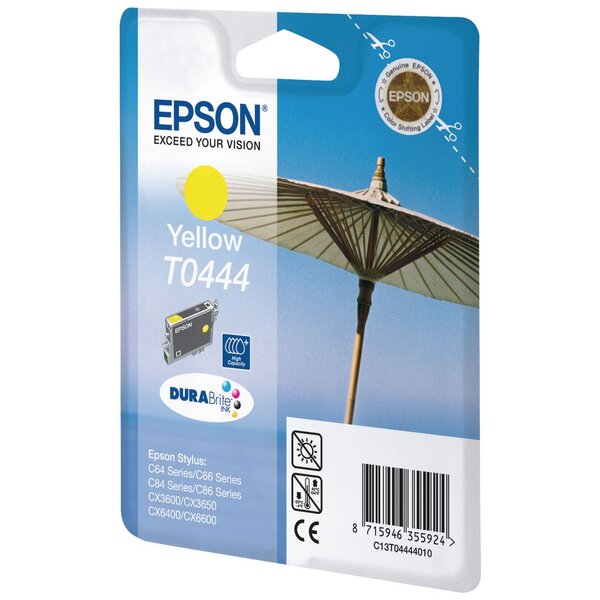 T0444 parasol" cartouche d'encre originale durabrite ultra (c13t04444010) - jaune"