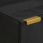 vidaXL Buffet noir 40x33x75 cm bois d'ingénierie