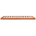 vidaXL Cadre de lit Cire marron 80 x 200 cm Bois de pin massif
