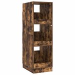 vidaXL Armoire à Laver Chêne fumé 50 x 68 x 162 cm Bois d'ingénierie