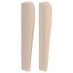 vidaXL Tête de lit avec oreilles Cappuccino 147x23x118/128 cm