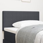 tête de lit vidaXL design simple gris foncé 80 cm en velours