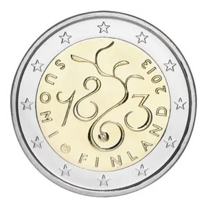 2 euros commémorative Finlande 2013 - Parlement.