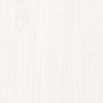 vidaXL Cadre de lit sans matelas blanc 90x200 cm bois de pin massif