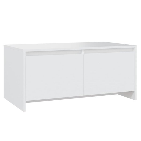 vidaXL Table basse blanc 90x50x41 5 cm bois d'ingénierie
