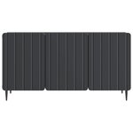 vidaXL Meuble TV 99 x 34 5 x 52 cm Noir Bois d'ingénierie