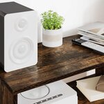 vidaXL Meuble TV Chêne fumé 60 x 30 x 40 cm Bois d'ingénierie