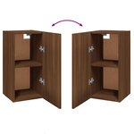 vidaXL Meuble TV Chêne marron 30 5x30x60 cm Bois d'ingénierie