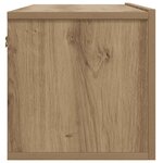 vidaXL Meuble TV mural chêne artisanal 80x30x30 cm bois d'ingénierie